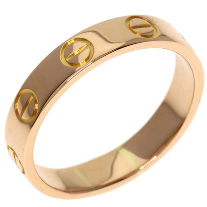 CARTIER mini love ring Ring K18 Pink Gold Ladies [Used]