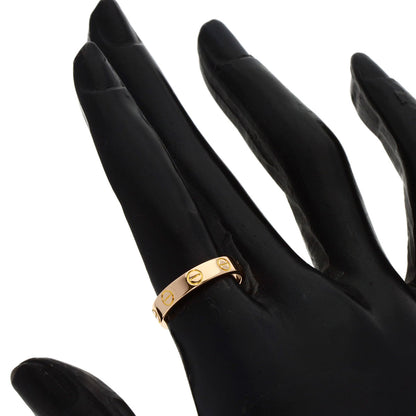 CARTIER mini love ring Ring K18 Pink Gold Ladies [Used]