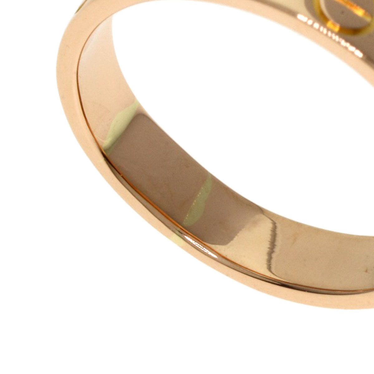CARTIER mini love ring Ring K18 Pink Gold Ladies [Used]