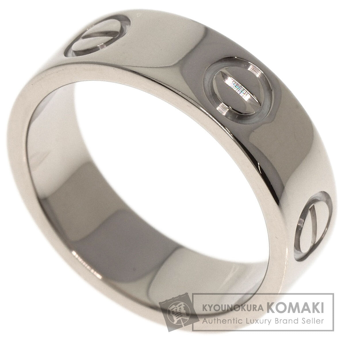 CARTIER love ring #47 Ring K18 White Gold Ladies [Used]