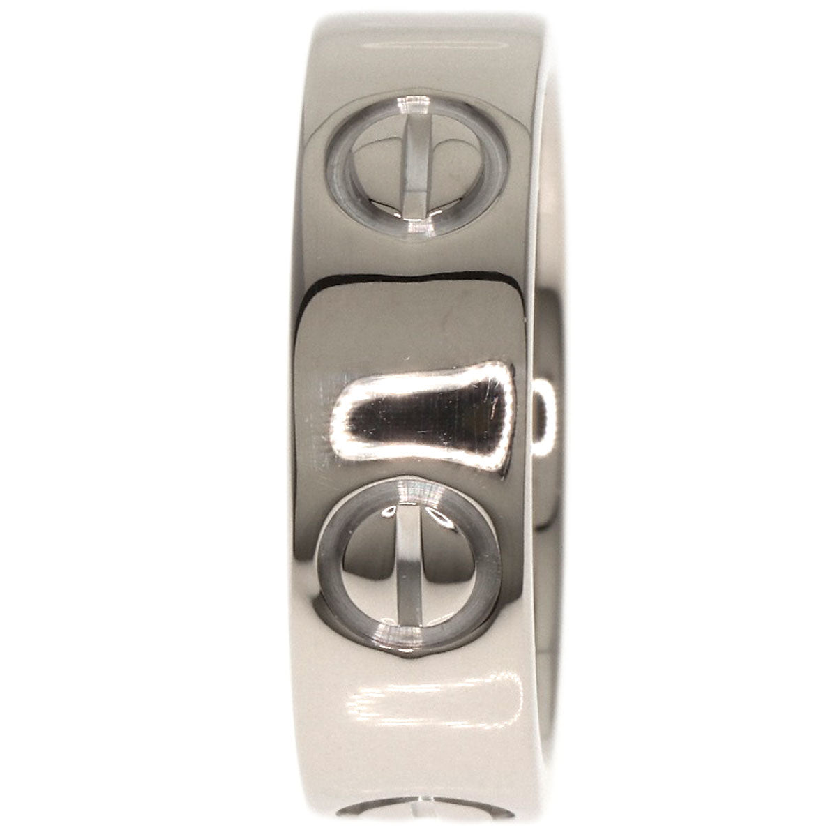 CARTIER love ring #47 Ring K18 White Gold Ladies [Used]