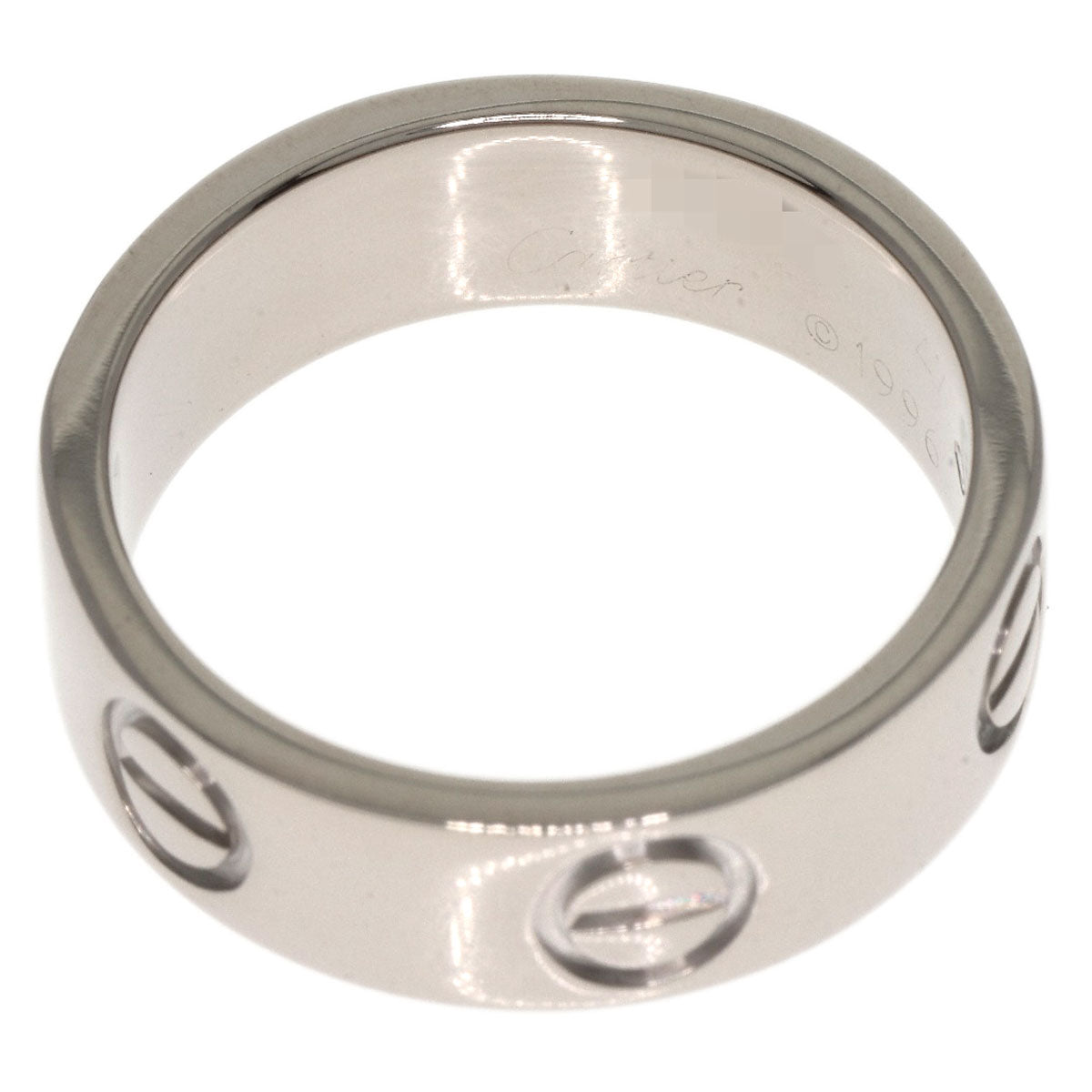 CARTIER love ring #47 Ring K18 White Gold Ladies [Used]