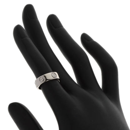 CARTIER love ring #47 Ring K18 White Gold Ladies [Used]