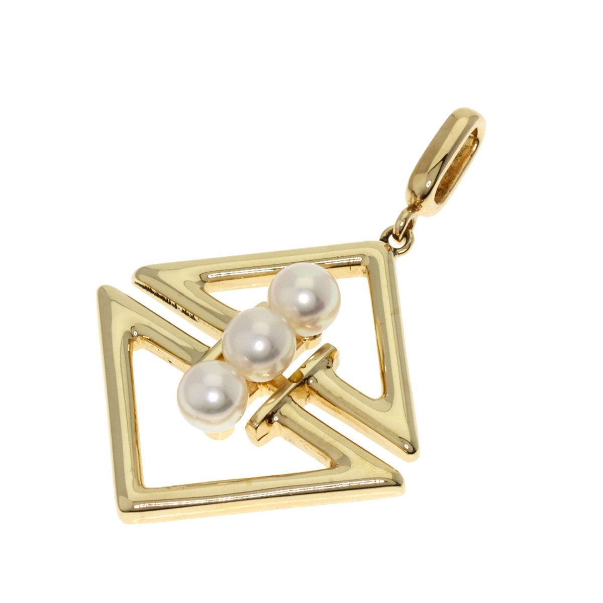 MIKIMOTO Pearl Pearl Pendant top K14 Yellow Gold Ladies [Used]