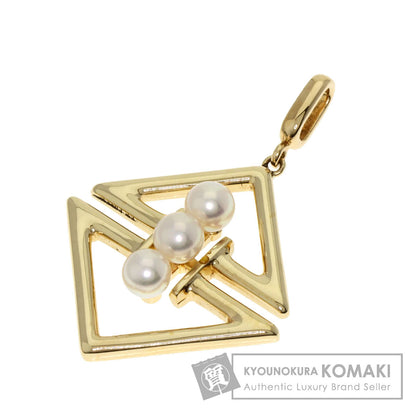 MIKIMOTO Pearl Pearl Pendant top K14 Yellow Gold Ladies [Used]