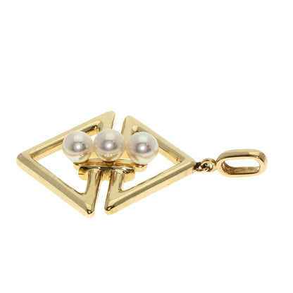 MIKIMOTO Pearl Pearl Pendant top K14 Yellow Gold Ladies [Used]