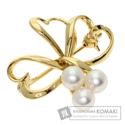 MIKIMOTO Pearl Pearl Brooch K18 Yellow Gold Ladies [Used]