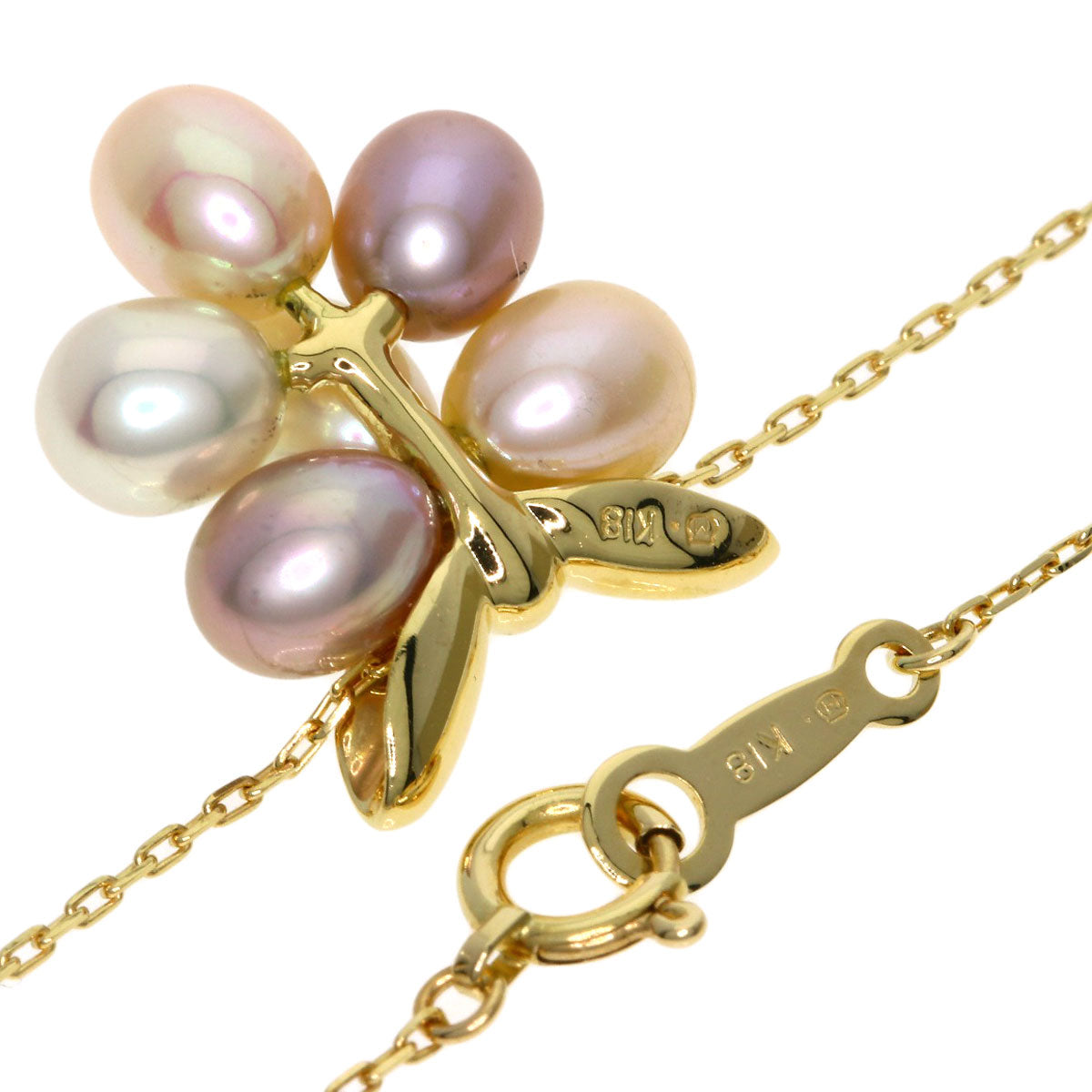 MIKIMOTO Pearl Pearl Necklace K18 Yellow Gold Ladies [Used]