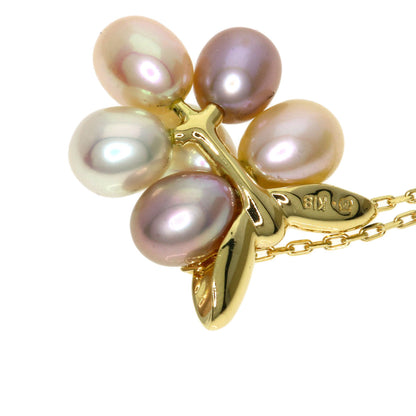 MIKIMOTO Pearl Pearl Necklace K18 Yellow Gold Ladies [Used]