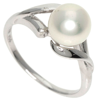 MIKIMOTO Pearl Pearl Ring K14 White Gold Ladies [Used]
