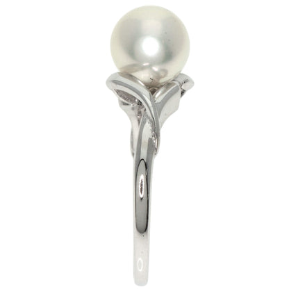 MIKIMOTO Pearl Pearl Ring K14 White Gold Ladies [Used]