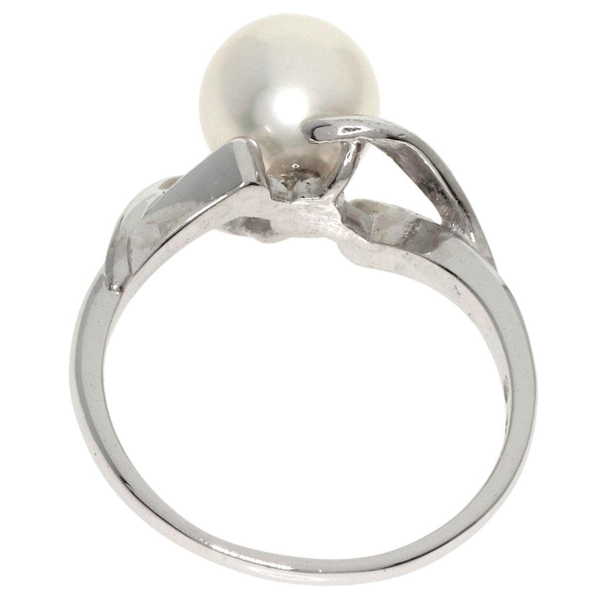 MIKIMOTO Pearl Pearl Ring K14 White Gold Ladies [Used]