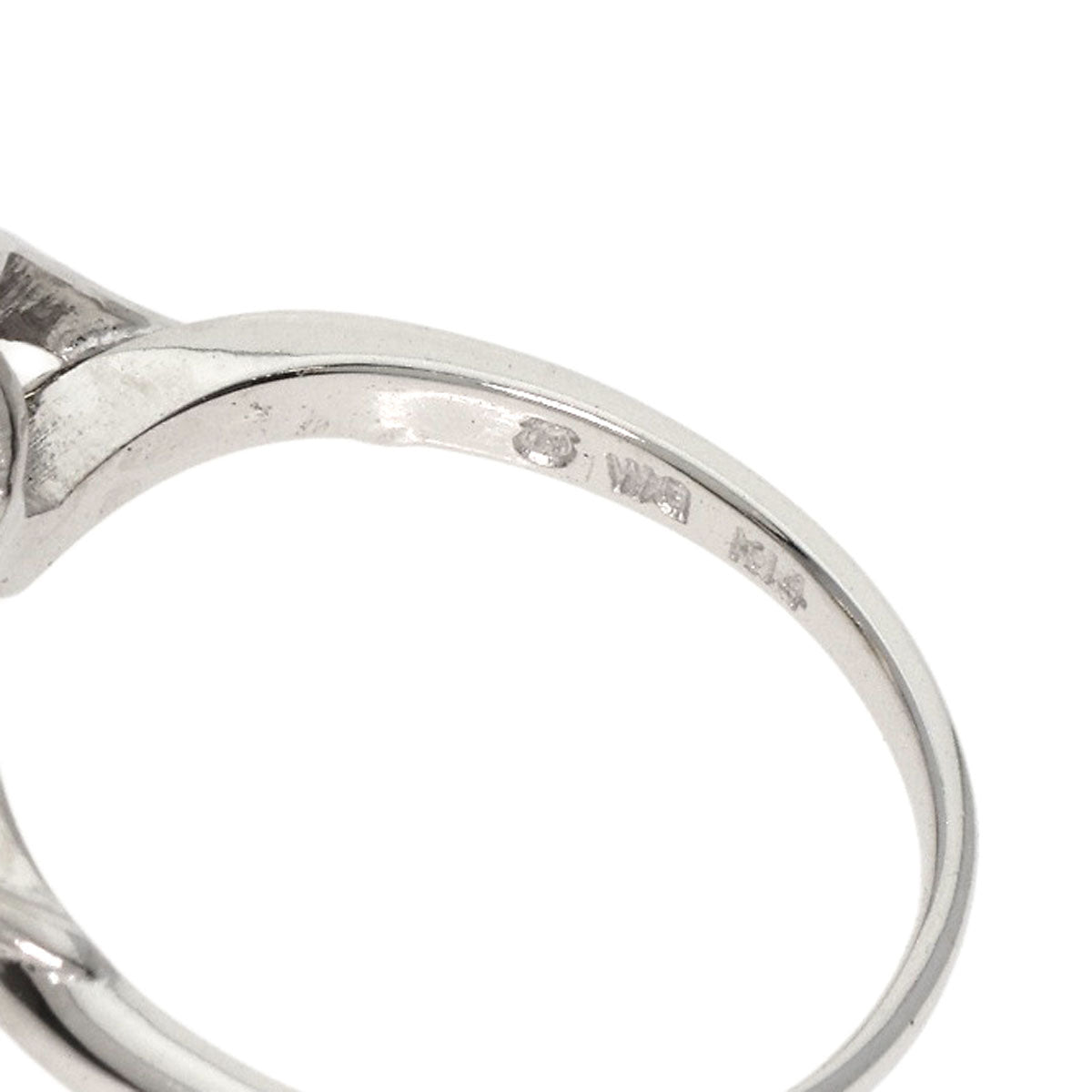 MIKIMOTO Pearl Pearl Ring K14 White Gold Ladies [Used]