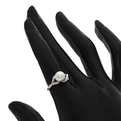 MIKIMOTO Pearl Pearl Ring K14 White Gold Ladies [Used]