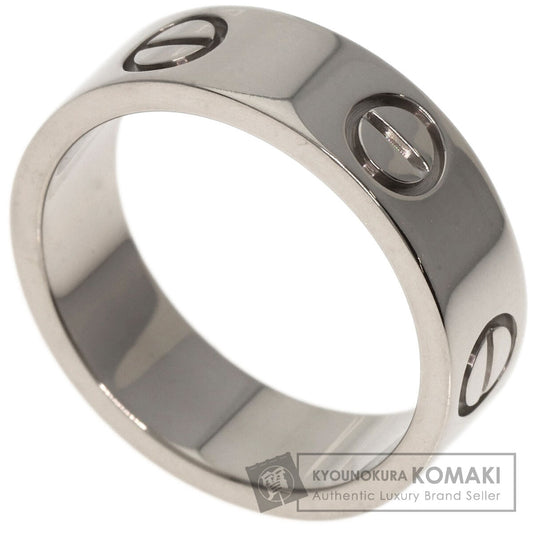 CARTIER   Ring love ring #50 K18 White Gold Ladies