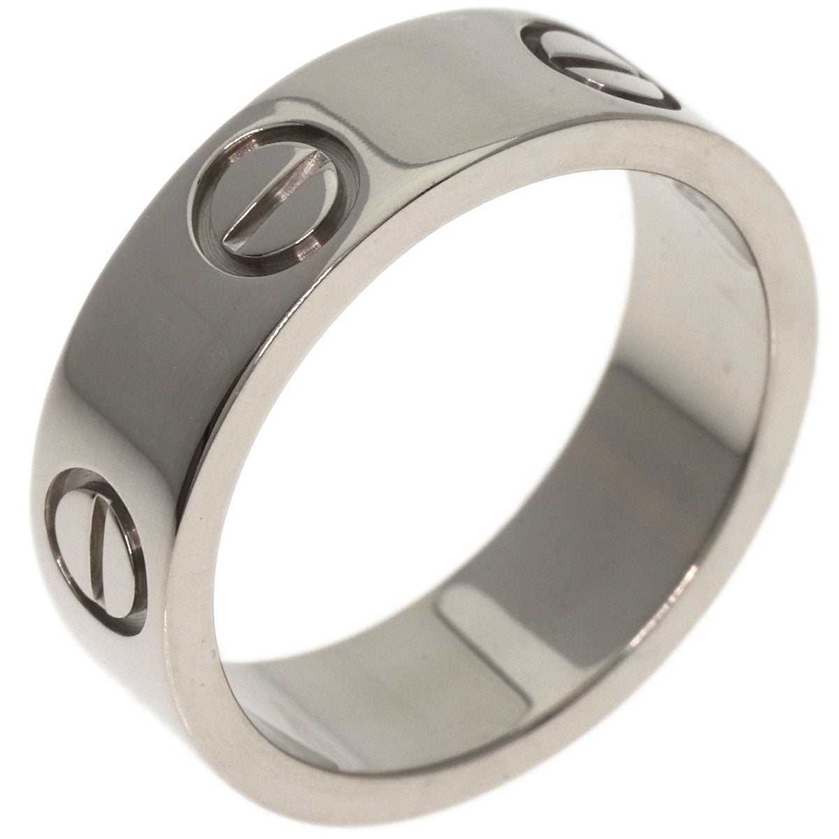 CARTIER   Ring love ring #50 K18 White Gold Ladies