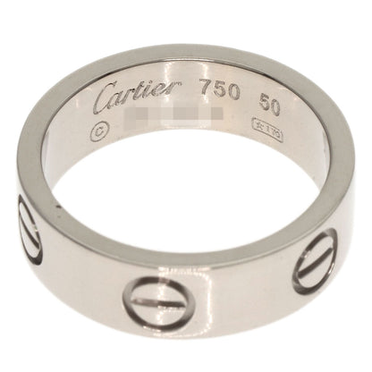 CARTIER   Ring love ring #50 K18 White Gold Ladies
