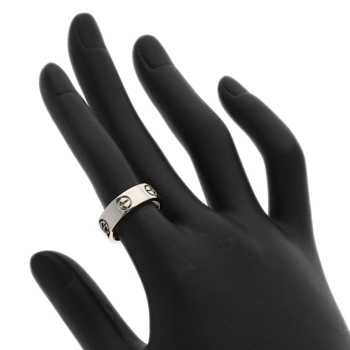 CARTIER   Ring love ring #50 K18 White Gold Ladies