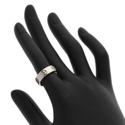 CARTIER   Ring love ring #50 K18 White Gold Ladies