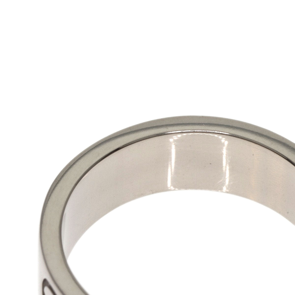 CARTIER   Ring love ring #50 K18 White Gold Ladies