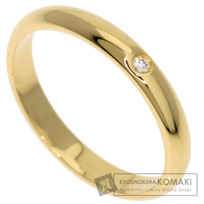 CARTIER   Ring Wedding 1P Diamond #49 K18 Yellow Gold Ladies