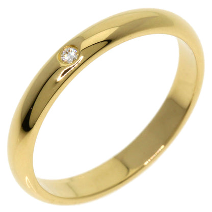 CARTIER   Ring Wedding 1P Diamond #49 K18 Yellow Gold Ladies