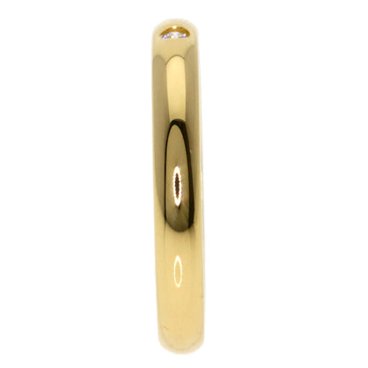 CARTIER   Ring Wedding 1P Diamond #49 K18 Yellow Gold Ladies