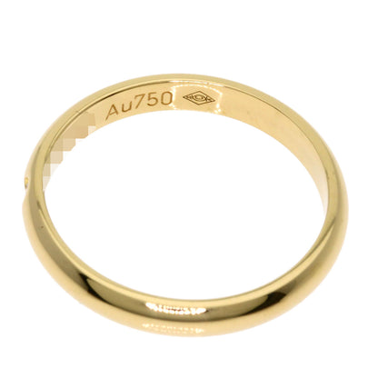 CARTIER   Ring Wedding 1P Diamond #49 K18 Yellow Gold Ladies