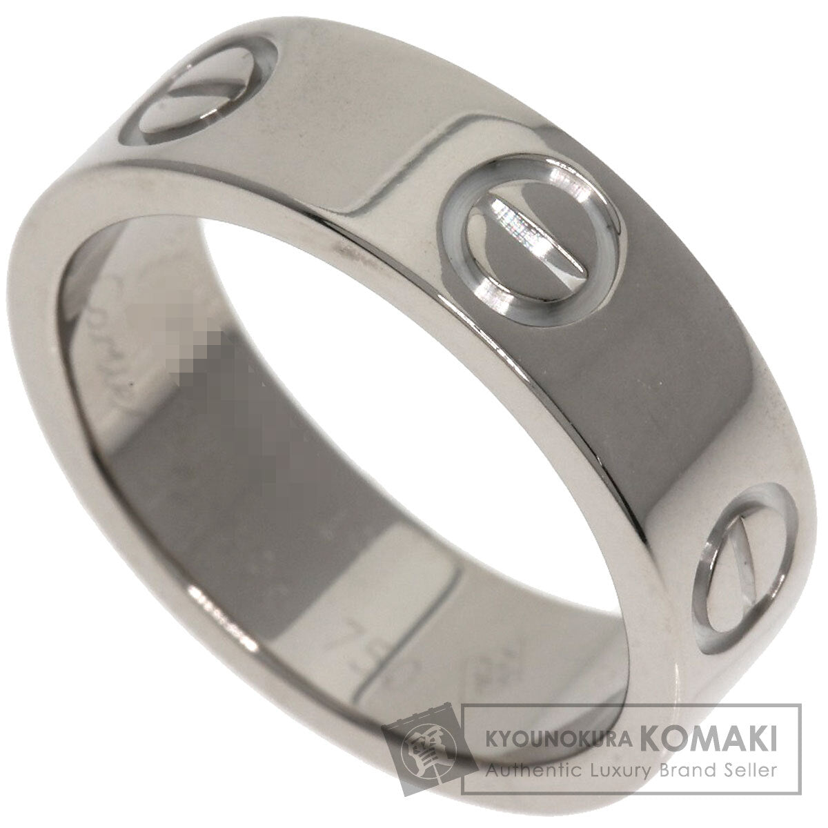 CARTIER love ring #49 Ring K18 White Gold Ladies [Used]