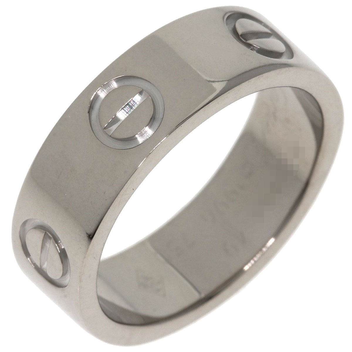 CARTIER love ring #49 Ring K18 White Gold Ladies [Used]