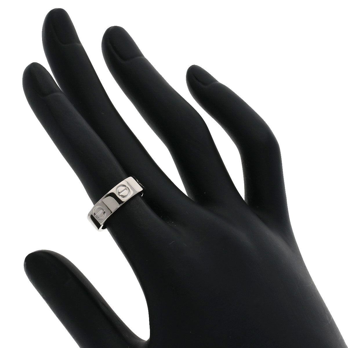 CARTIER love ring #49 Ring K18 White Gold Ladies [Used]