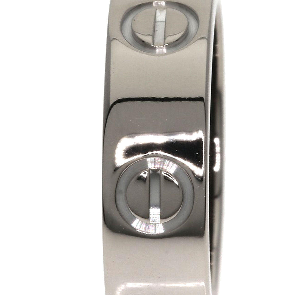 CARTIER love ring #49 Ring K18 White Gold Ladies [Used]