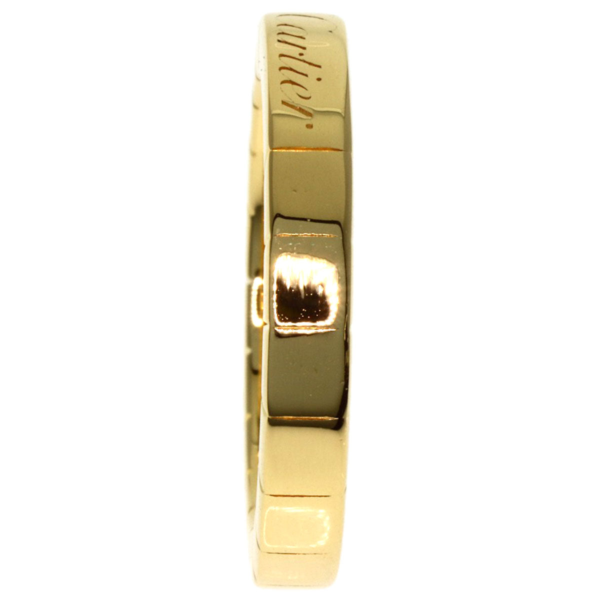 CARTIER Laniere # 49 Ring K18 Yellow Gold Ladies [Used]
