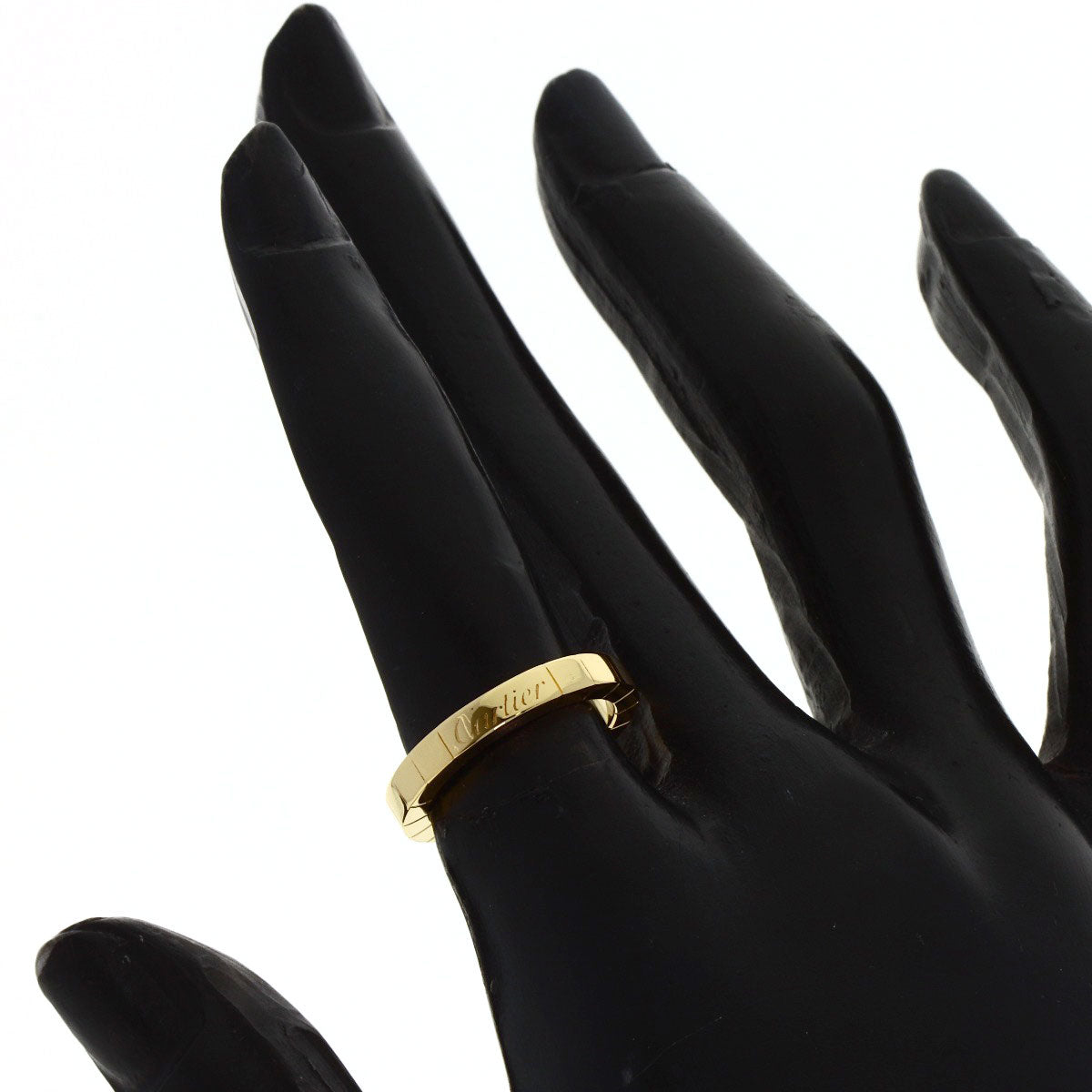 CARTIER Laniere # 49 Ring K18 Yellow Gold Ladies [Used]