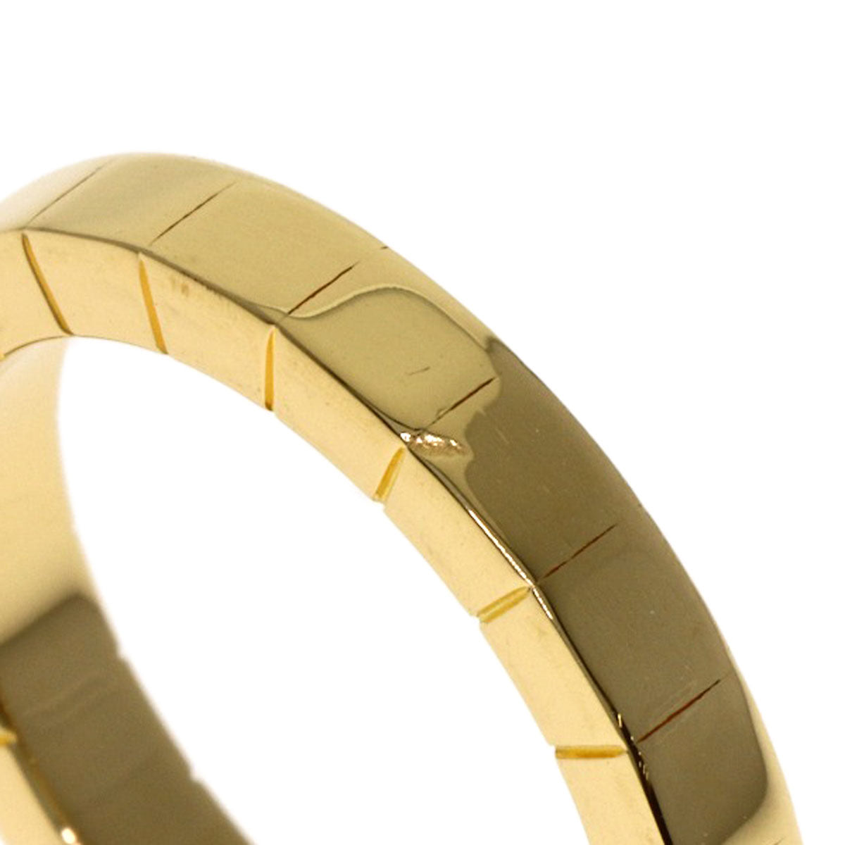 CARTIER Laniere # 49 Ring K18 Yellow Gold Ladies [Used]