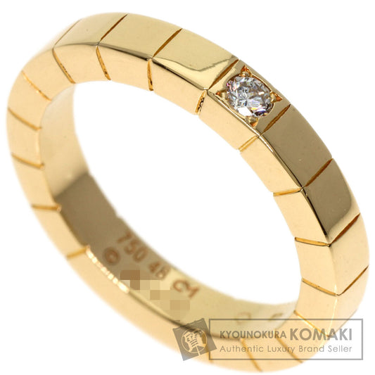 CARTIER Lanier 1P Diamond # 48 Ring K18 Yellow Gold Ladies [Used]