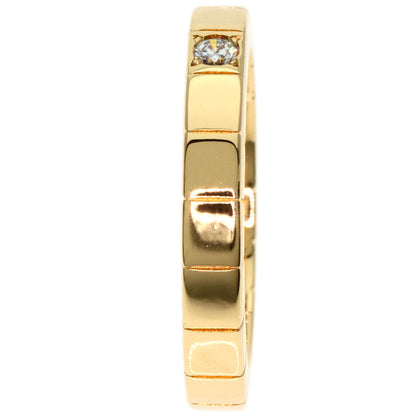 CARTIER Lanier 1P Diamond # 48 Ring K18 Yellow Gold Ladies [Used]