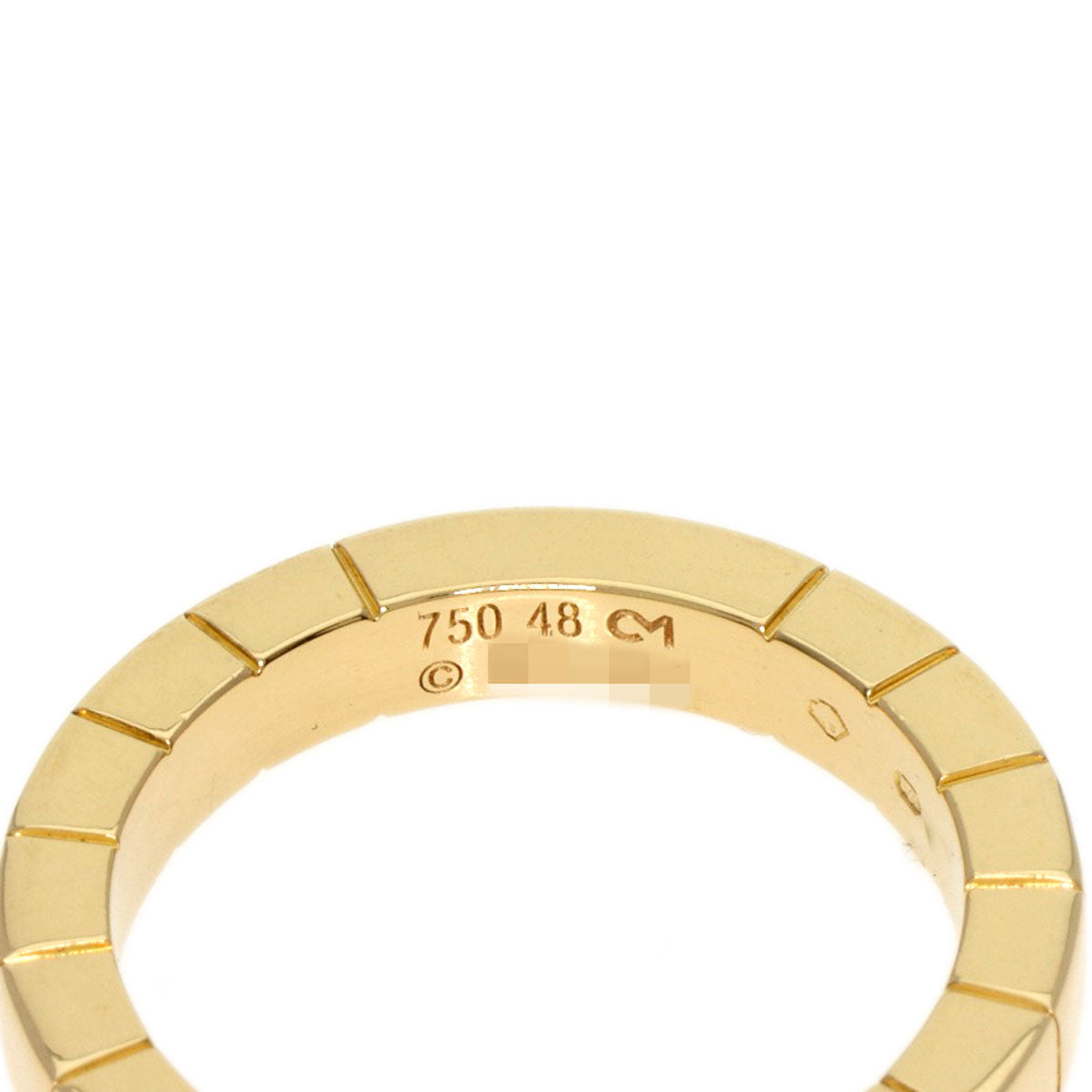 CARTIER Lanier 1P Diamond # 48 Ring K18 Yellow Gold Ladies [Used]