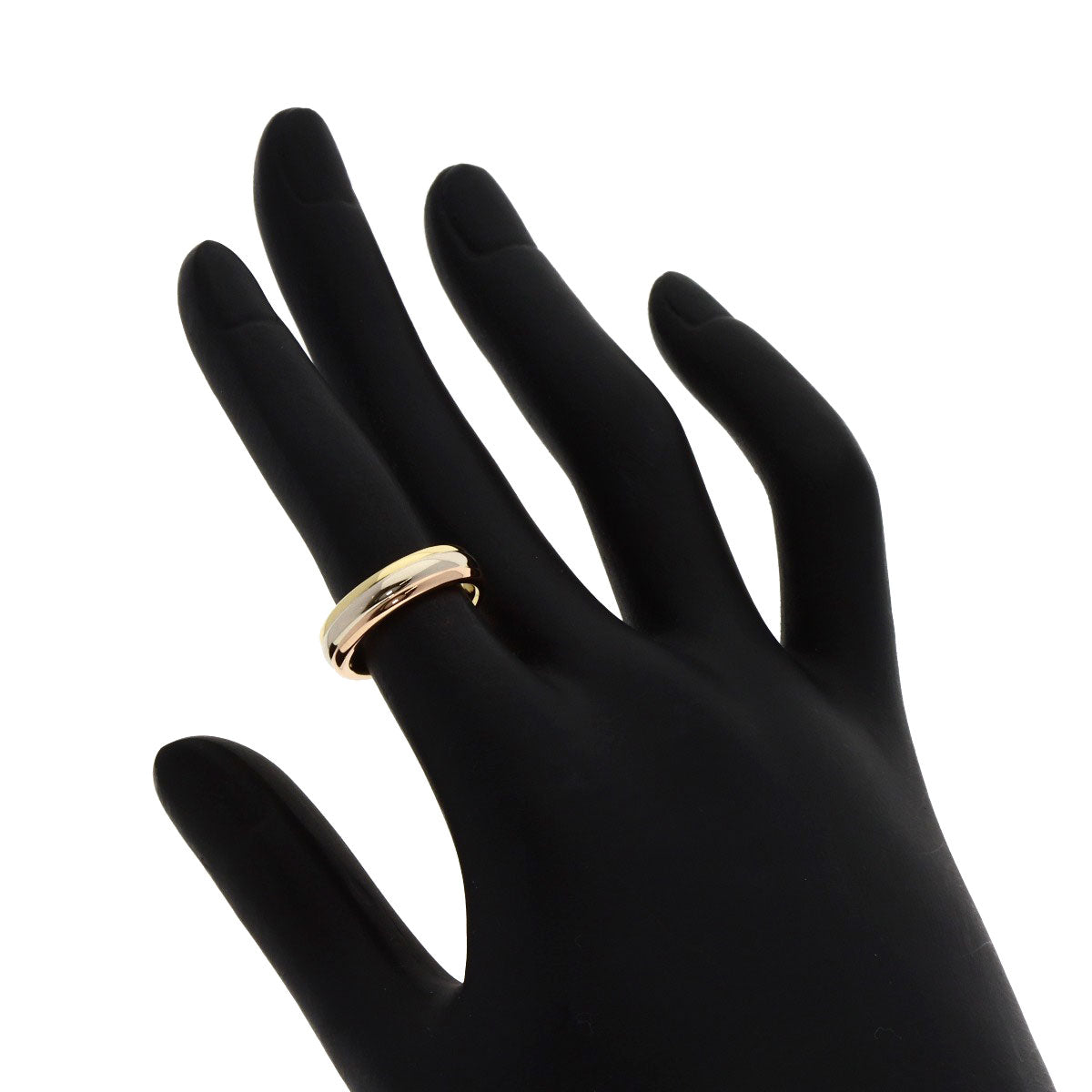 CARTIER Three colors # 48 Ring K18 Yellow Gold K18 White GoldLadies [Used]