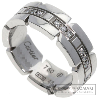 CARTIER Tank Francaise Diamond #48 Ring K18 White Gold Ladies [Used]