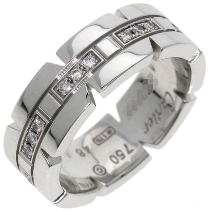 CARTIER Tank Francaise Diamond #48 Ring K18 White Gold Ladies [Used]