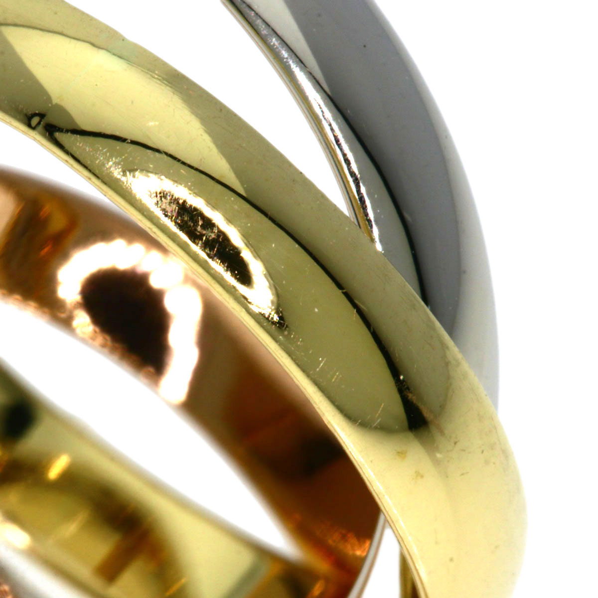 CARTIER Trinity #48 Ring K18 Yellow Gold K18 White GoldLadies [Used]