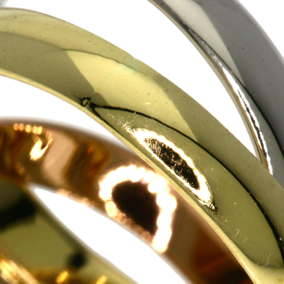 CARTIER Trinity #48 Ring K18 Yellow Gold K18 White GoldLadies [Used]