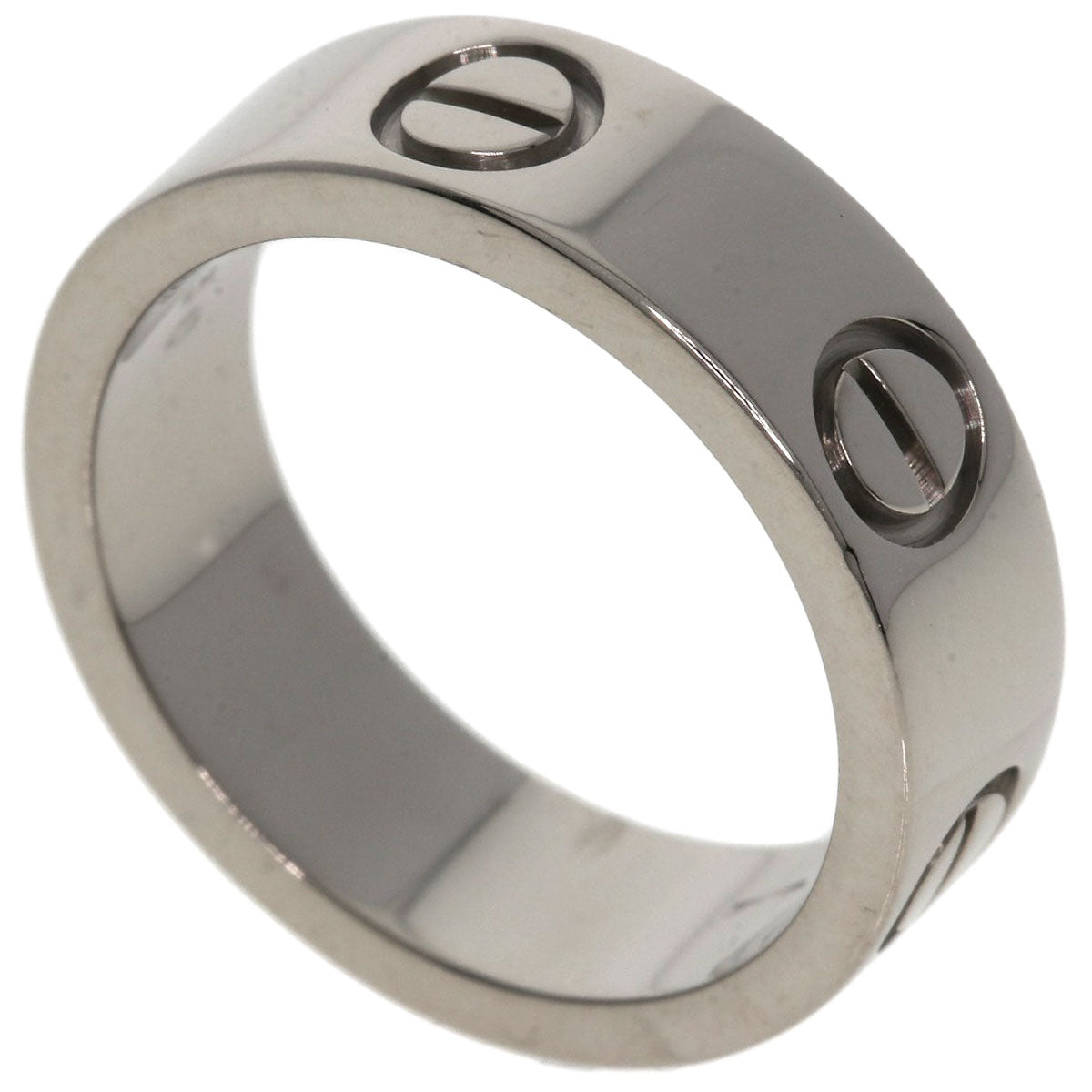 CARTIER love ring #50 Ring K18 White Gold Ladies [Used]