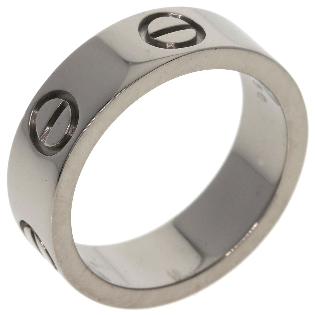 CARTIER love ring #50 Ring K18 White Gold Ladies [Used]