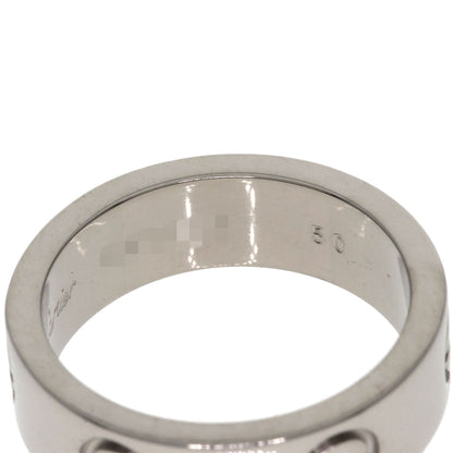 CARTIER love ring #50 Ring K18 White Gold Ladies [Used]