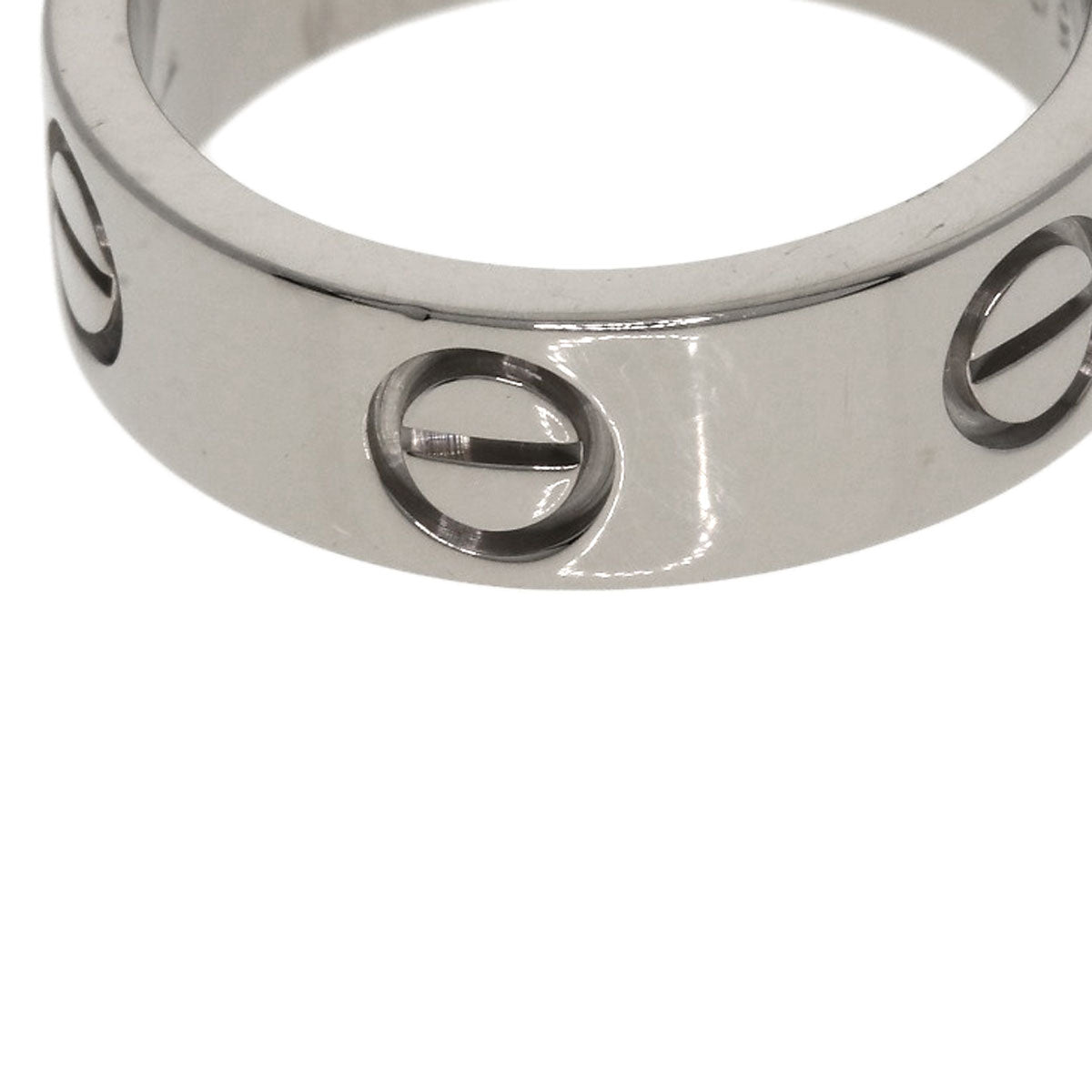 CARTIER love ring #50 Ring K18 White Gold Ladies [Used]