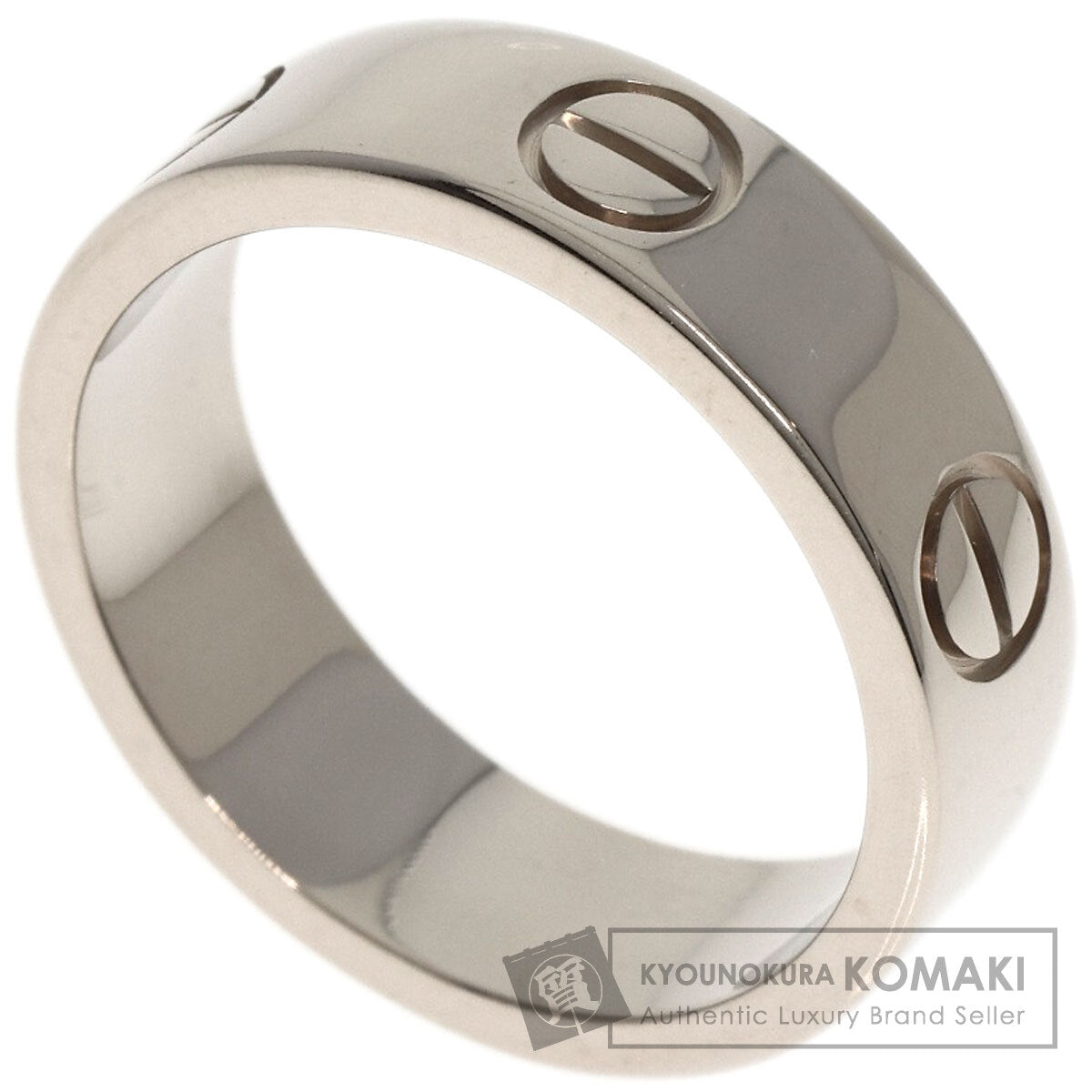 CARTIER   Ring love ring #51 K18 White Gold Ladies