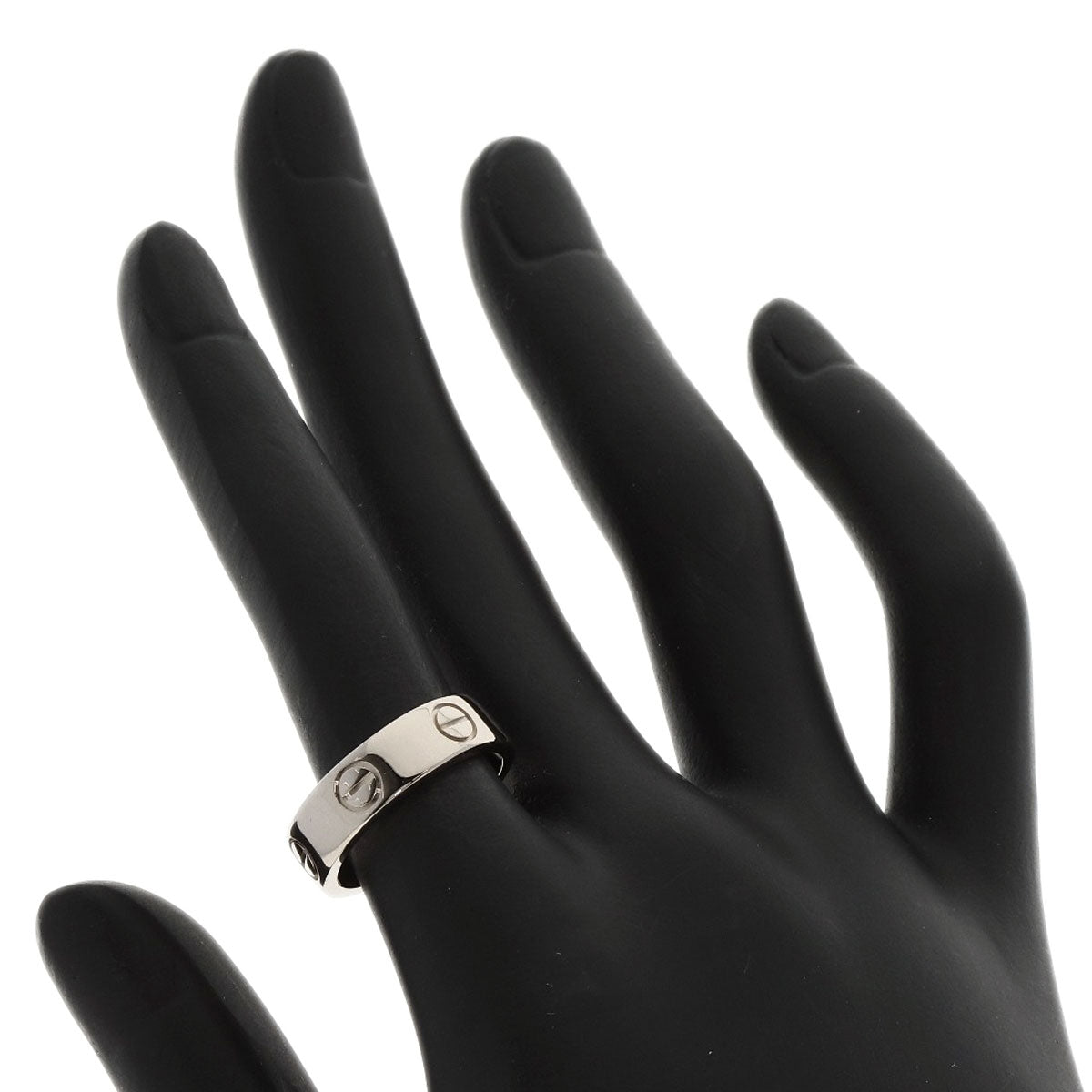CARTIER   Ring love ring #51 K18 White Gold Ladies