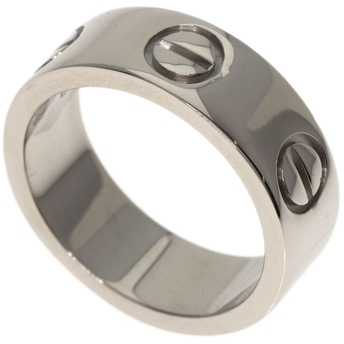 CARTIER love ring #45 Ring K18 White Gold Ladies [Used]